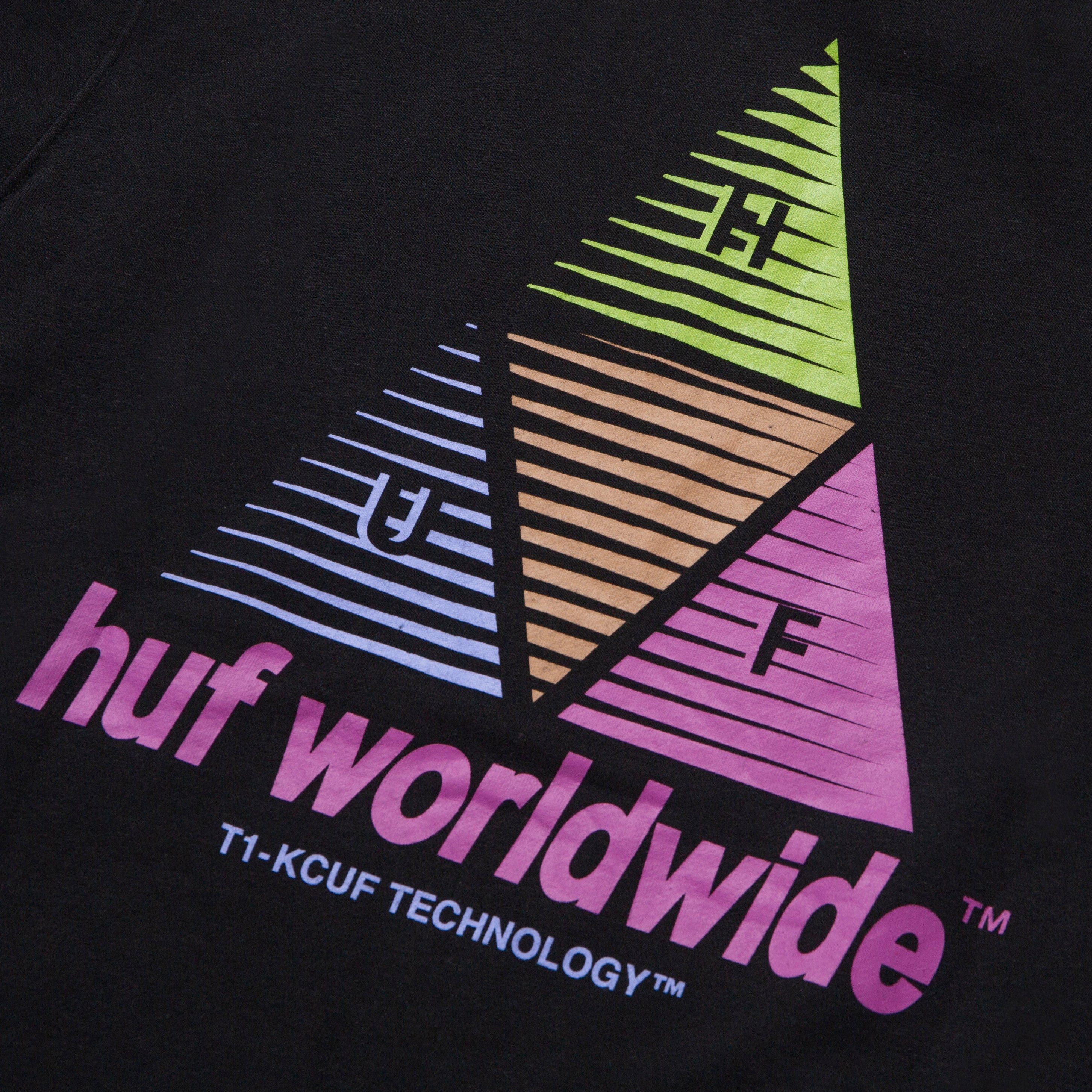 huf pf00376 prism crewneck black