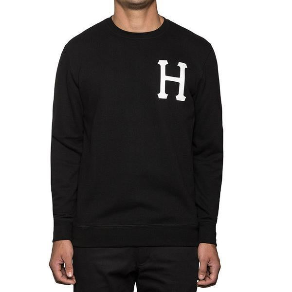 HUF HUF PT FLEECE CREW // BLACK