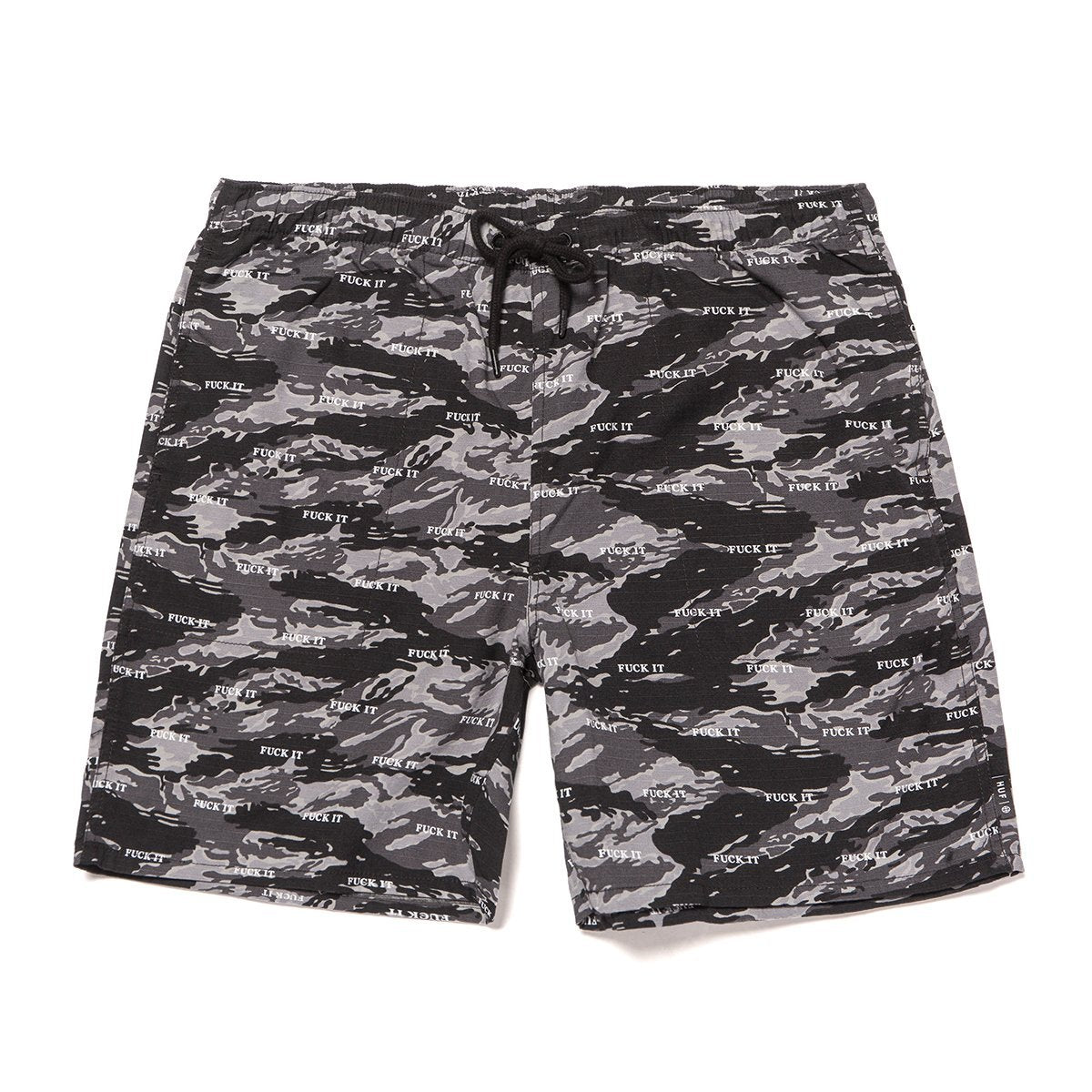 huf pt00123 fuck it tiger camo easy short black