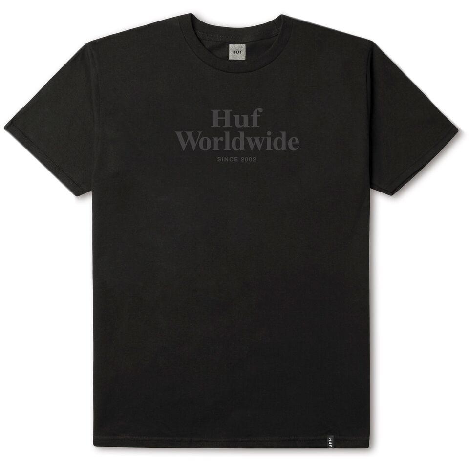 huf ts00201 worldwide embossed tee black