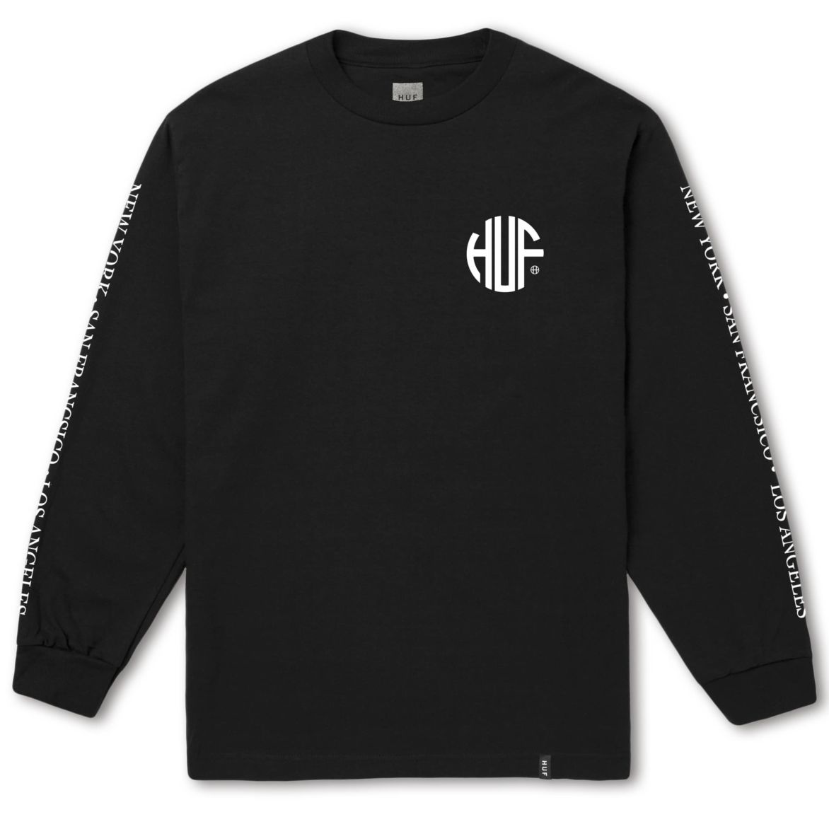 HUF HUF REGIONAL LONG SLEEVE TEE // BLACK