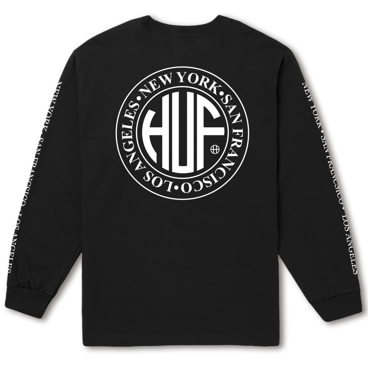 HUF HUF REGIONAL LONG SLEEVE TEE // BLACK