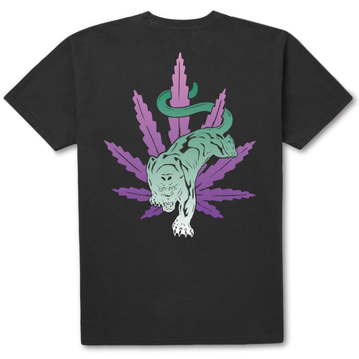 HUF HUF BACKLIGHT PANTHER TEE // BLACK