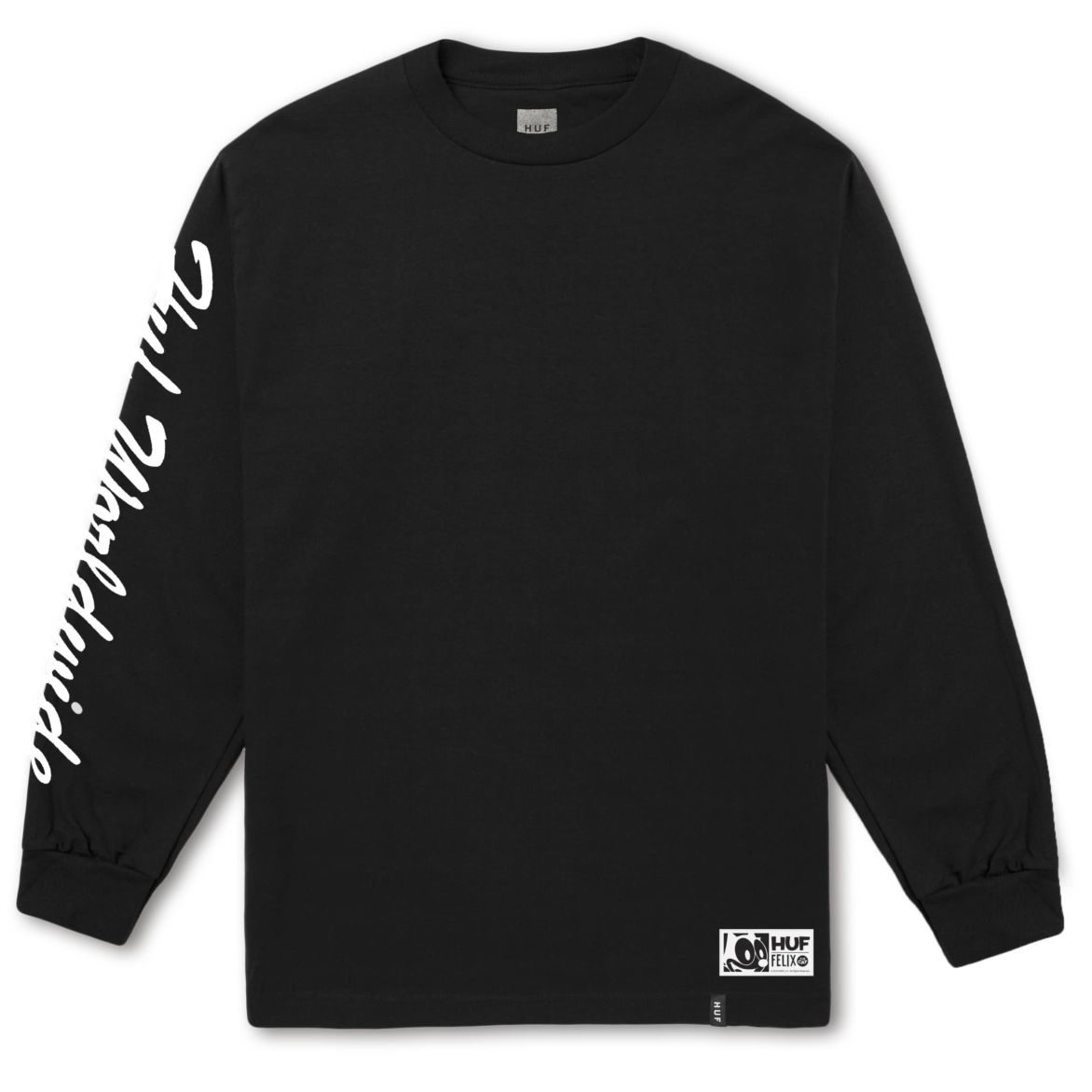 huf ts00434 felix santee long sleeve tee black