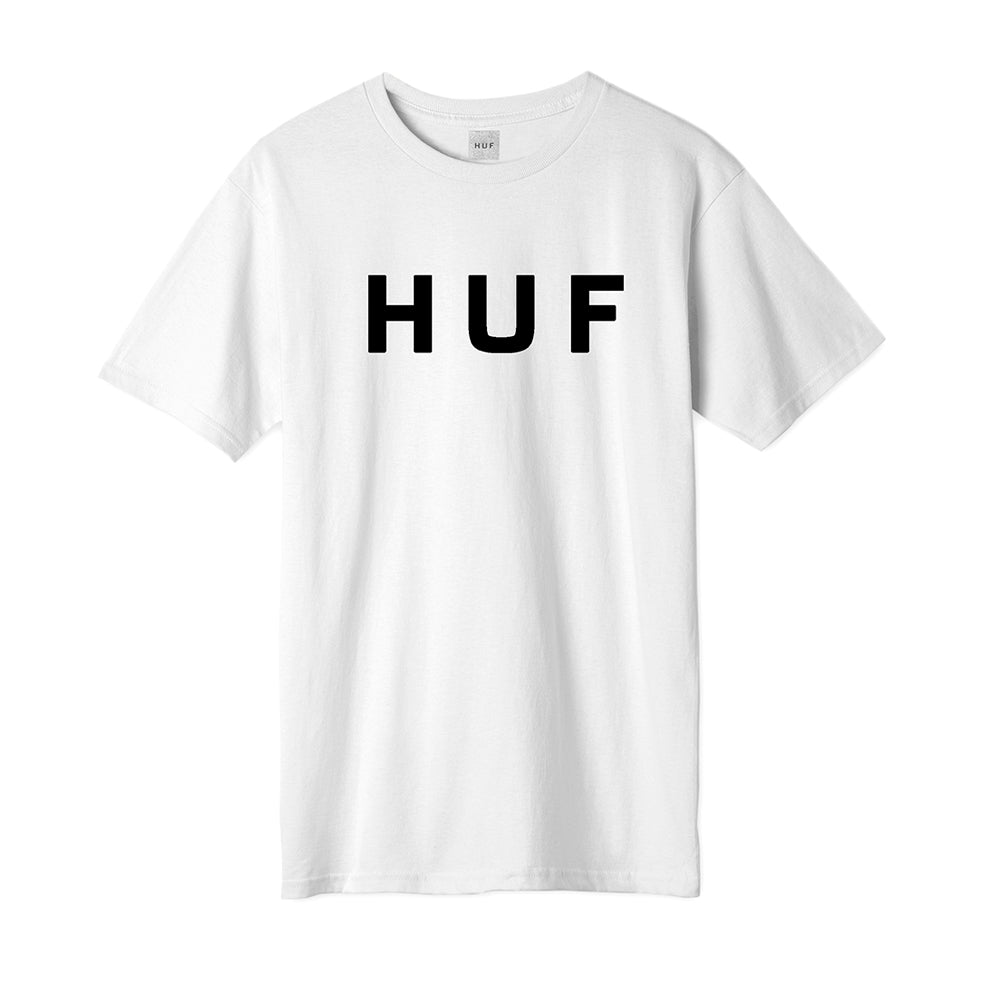 HUF HUF ESSENTIALS OG LOGO S/S TEE // WHITE