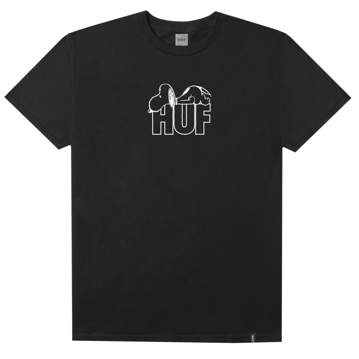 huf ts00645 x peanuts snoopy resting tee black