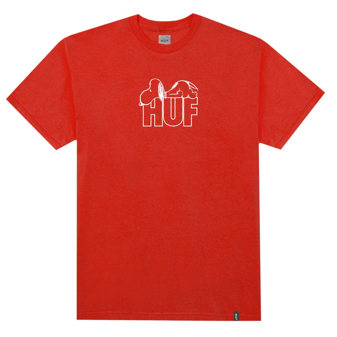 HUF HUF X PEANUTS SNOOPY RESTING TEE // RED