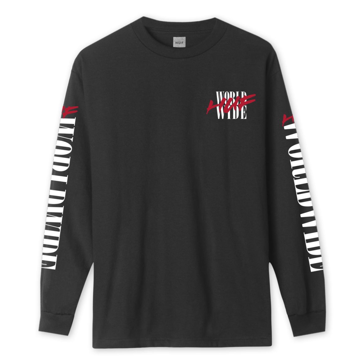 huf ts00809 action hero long sleeve t shirt black