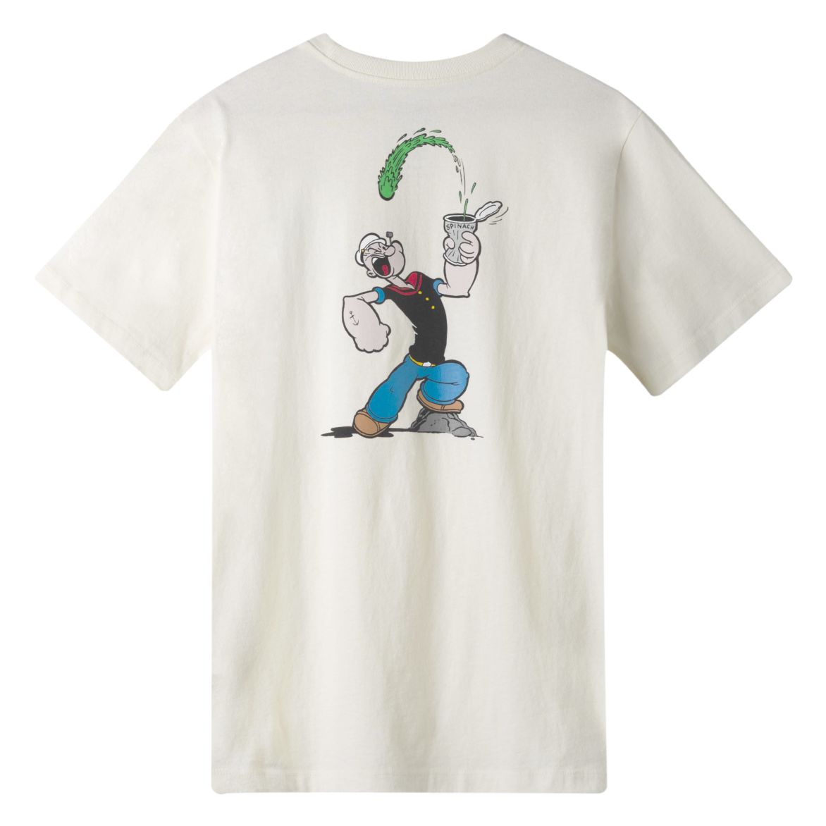 huf ts00848 x popeye popeye pocket t shirt cream