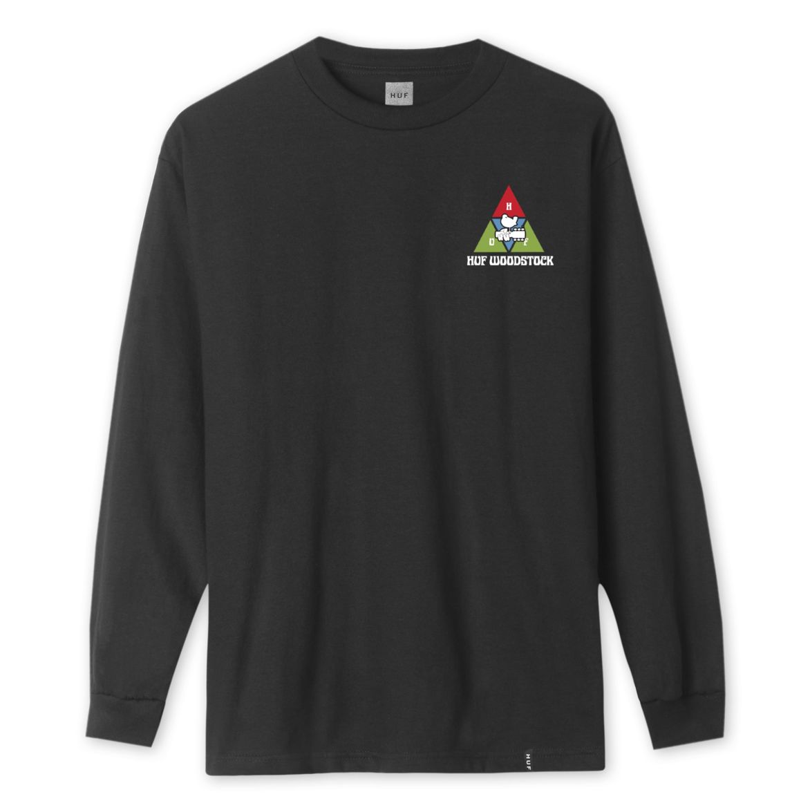 huf ts00979 x woodstock peaking ls tee black