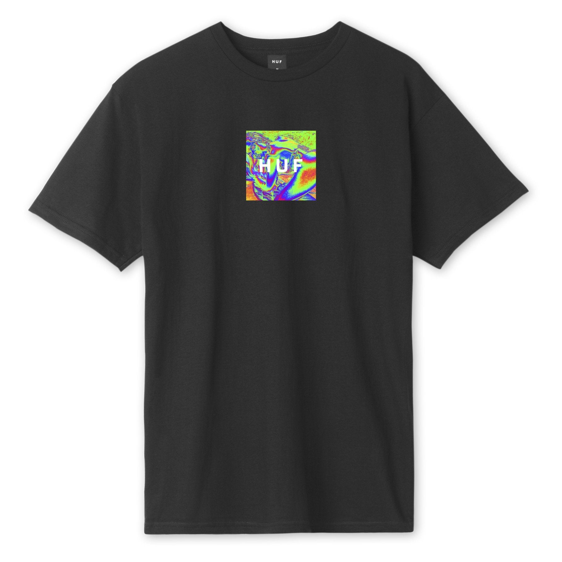 huf ts01021 acid house box logo ss tee black