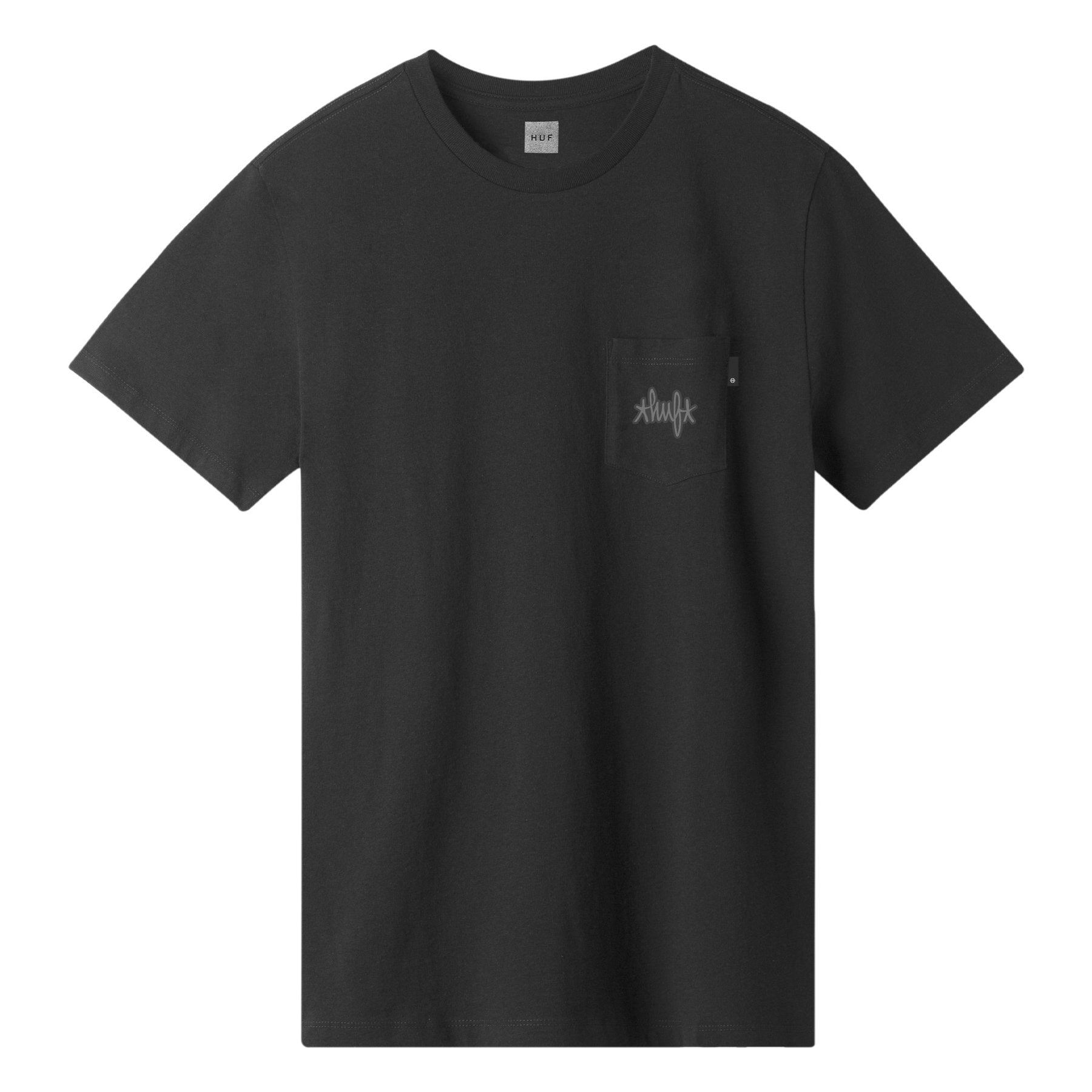HUF HUF HAZE POCKET T-SHIRT // BLACK