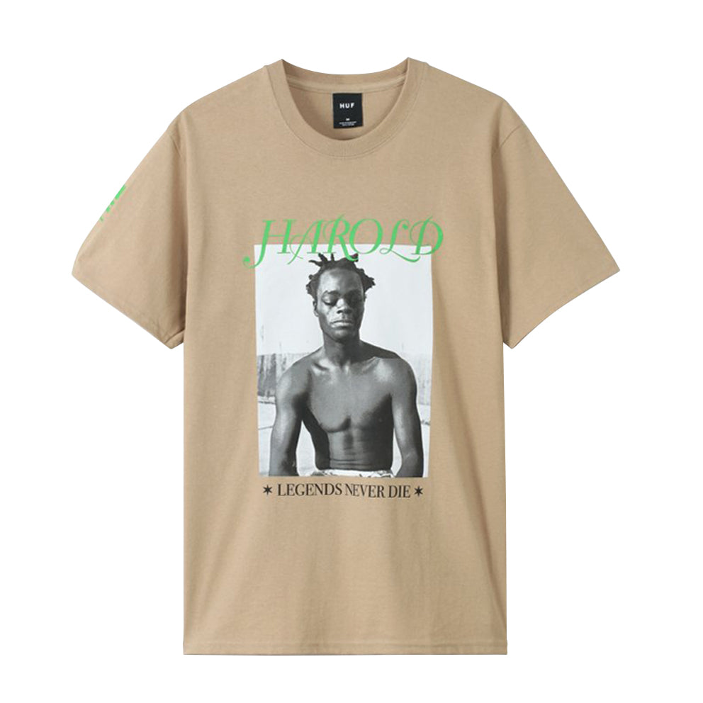 HUF HUF HAROLD LEGEND S/S TEE // SAND