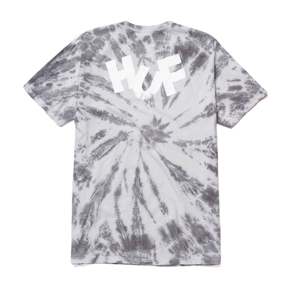 HUF HUF HAZE BRUSH TIE DYE S/S TEE // BLACK