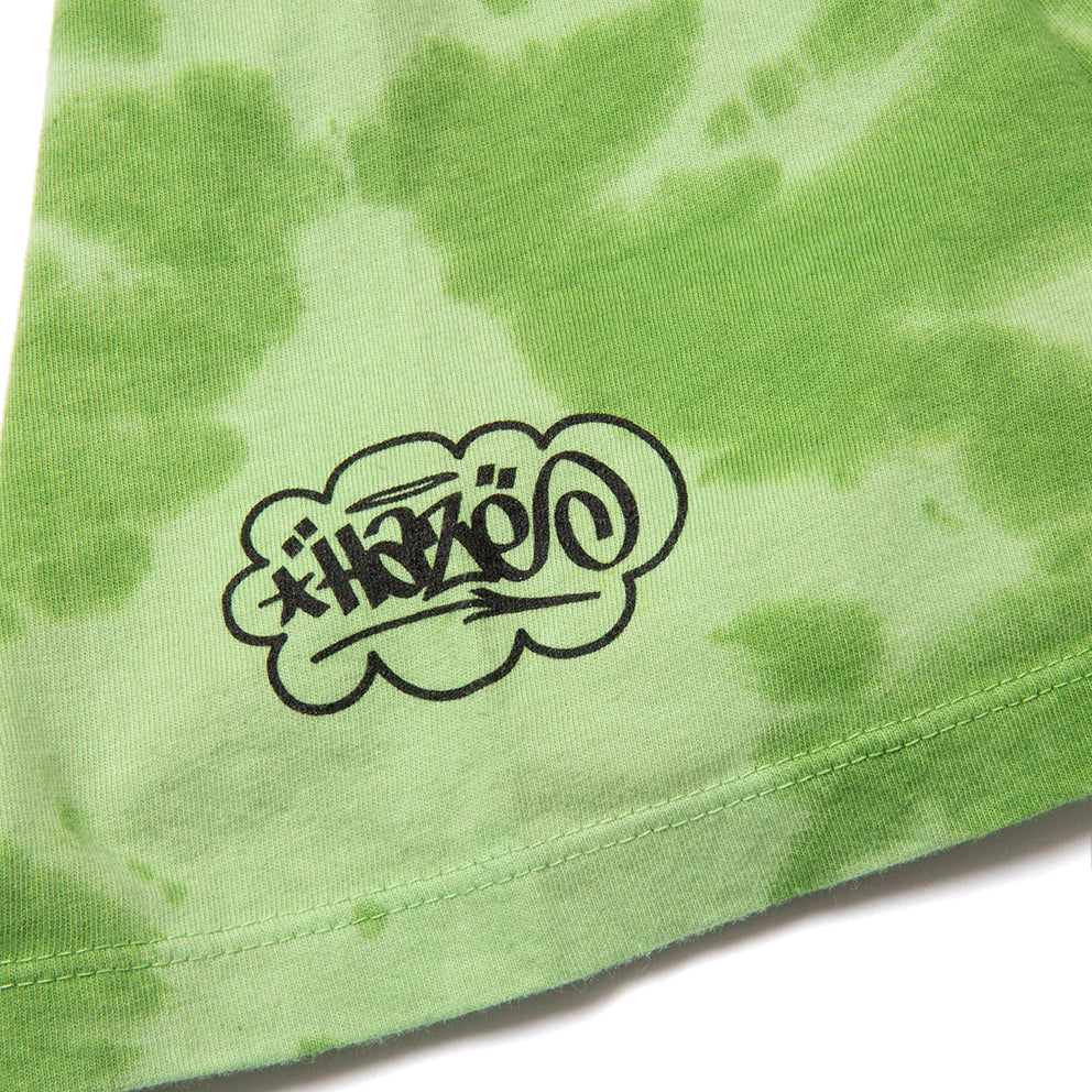 HUF HUF HAZE BRUSH TIE DYE S/S TEE // LIME