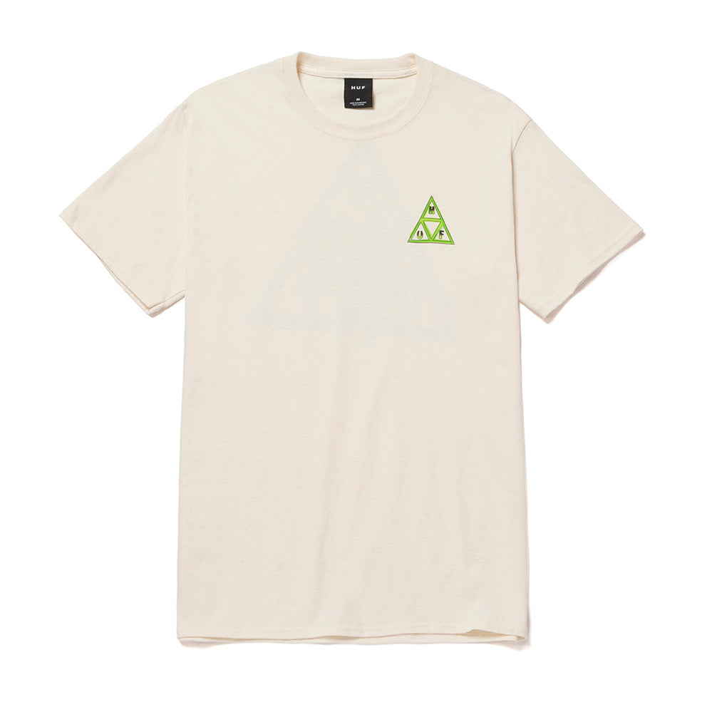 HUF HUF GREEN BUDDY TRIPLE TRIANGLE T-SHIRT // NATURAL