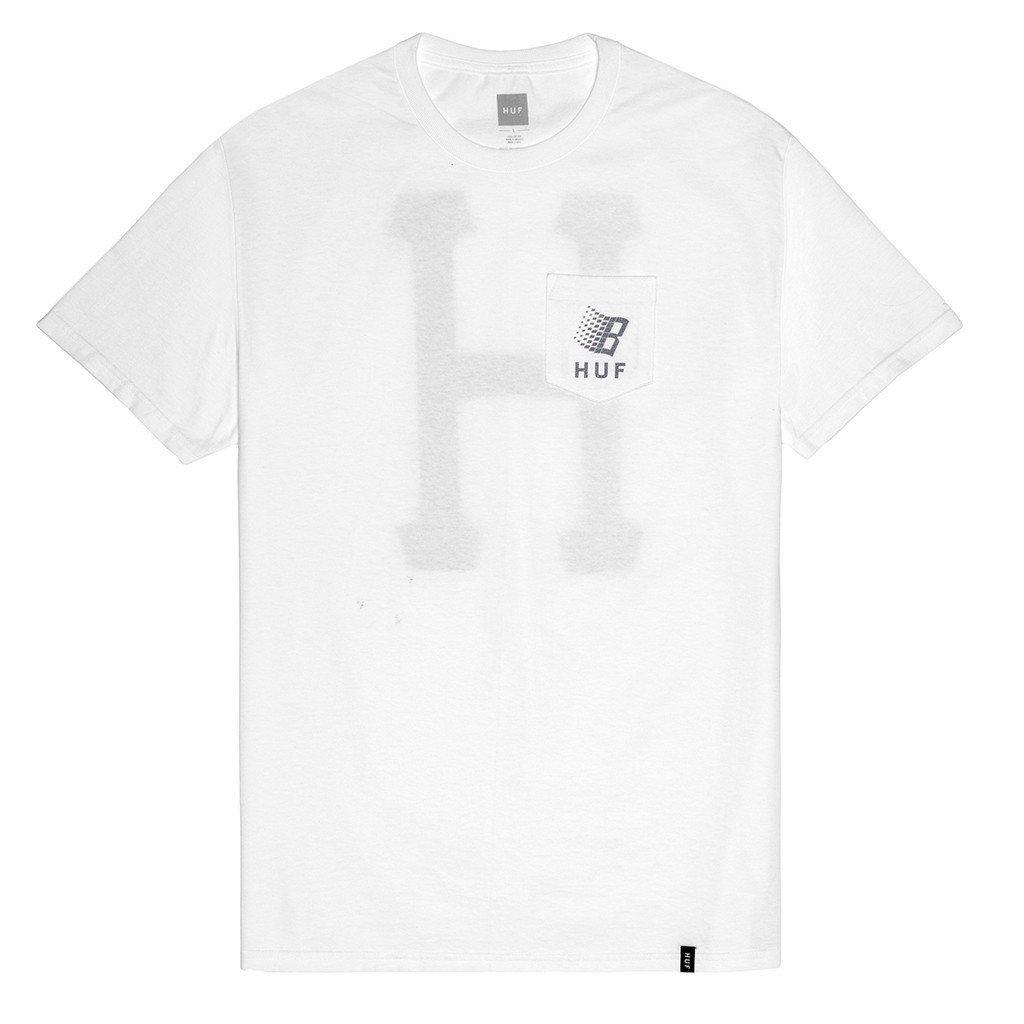 huf ts55a02 huf x bronze core reflective pocket tee white