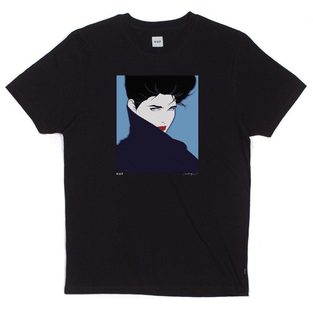 huf ts55b04 huf x nagel collar tee black