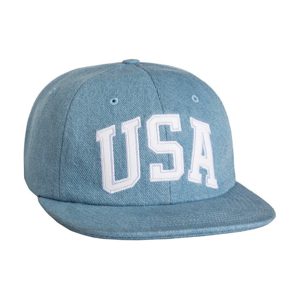 huf usa denim 6 panel hat