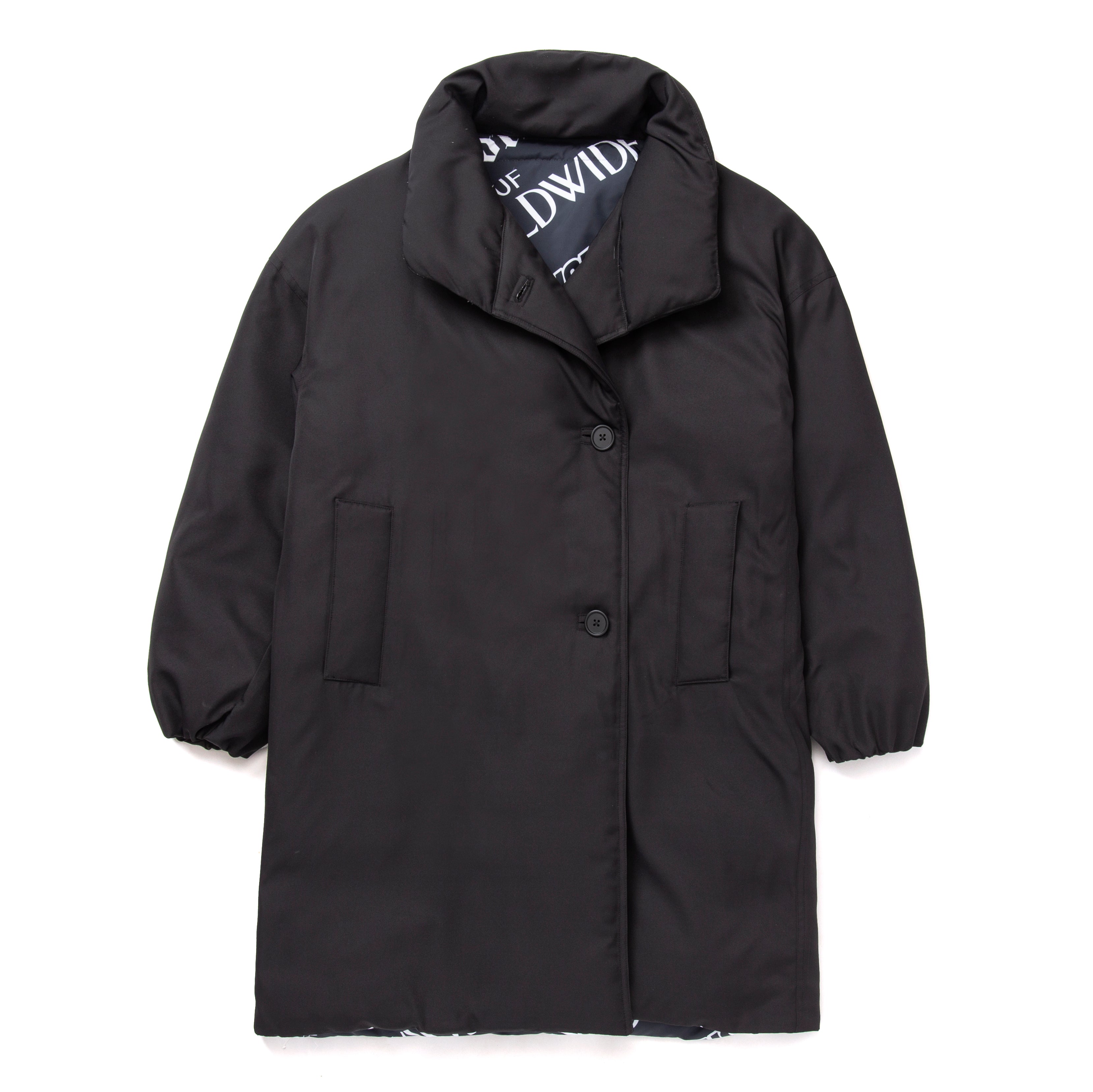 huf wjk0015 womens reversible puffer black