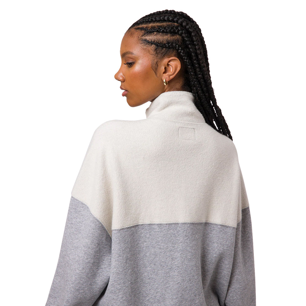 huf worldwide 1 4 zip mockneck fleece athletic heather wfl0011 athhr