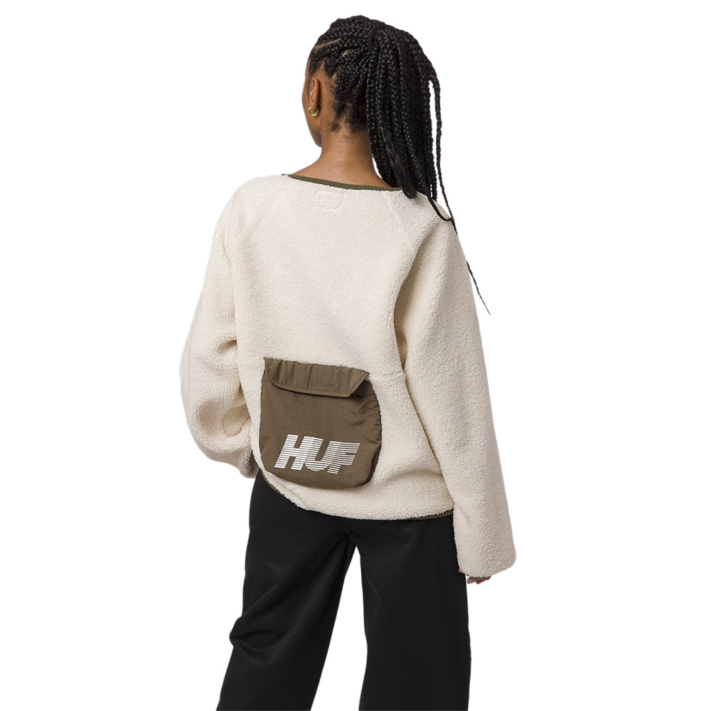 huf worldwide 10k sherpa jacket natural wjk0016 natur