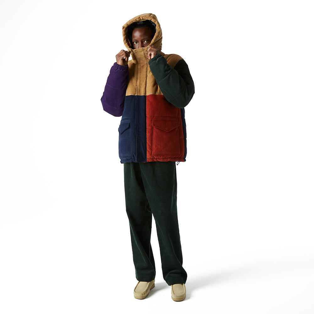 huf worldwide anglin cord insulated jacket khaki jk00378 khaki