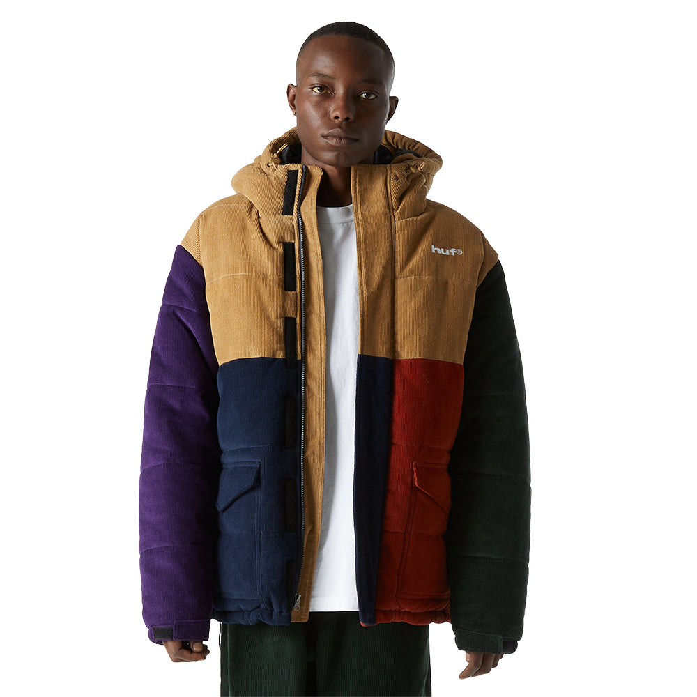 huf worldwide anglin cord insulated jacket khaki jk00378 khaki