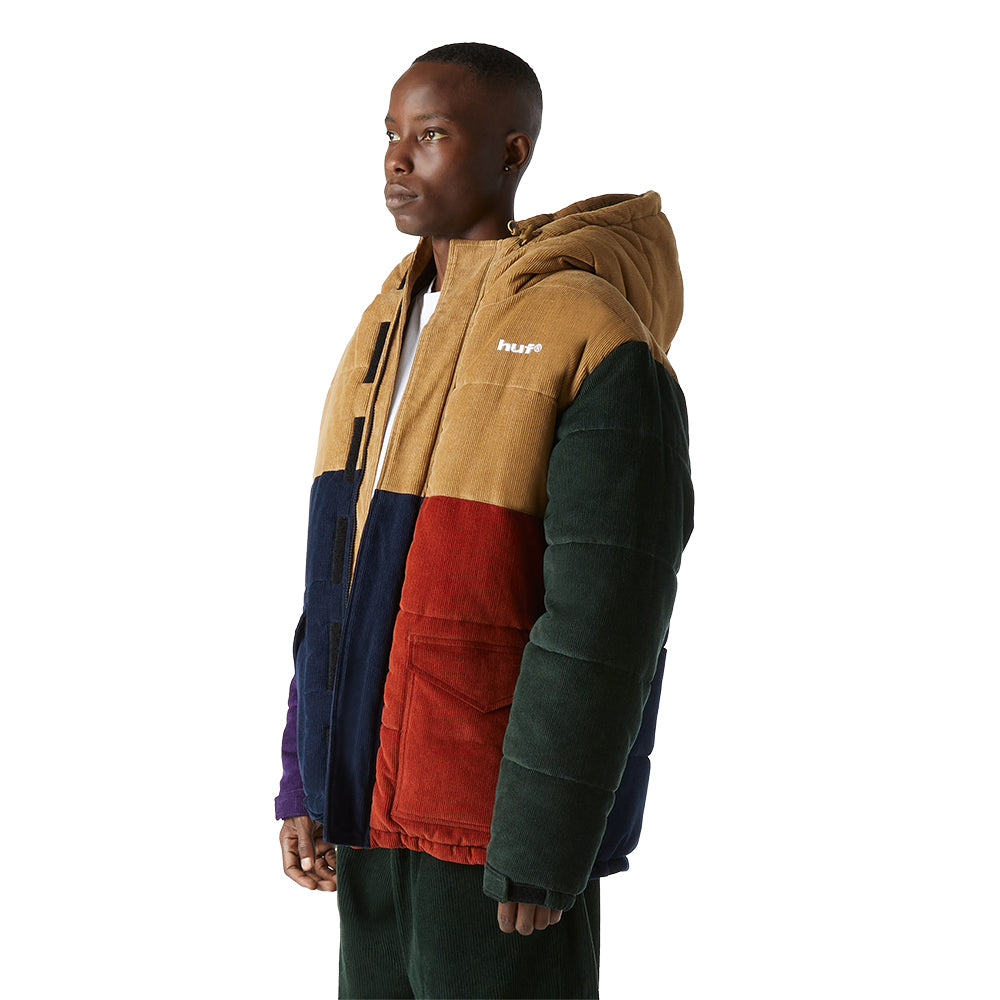 huf worldwide anglin cord insulated jacket khaki jk00378 khaki