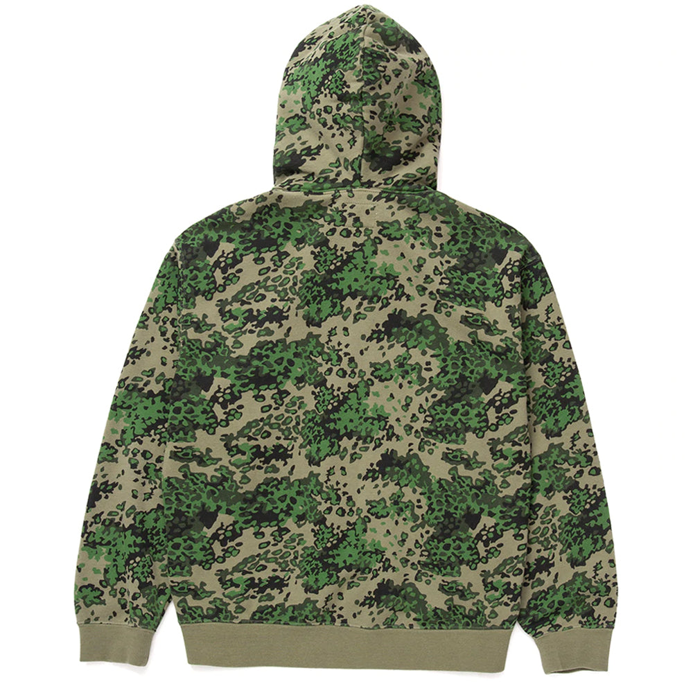 huf worldwide contra mockneck p o hoodie green camo wfl0010 grcmo