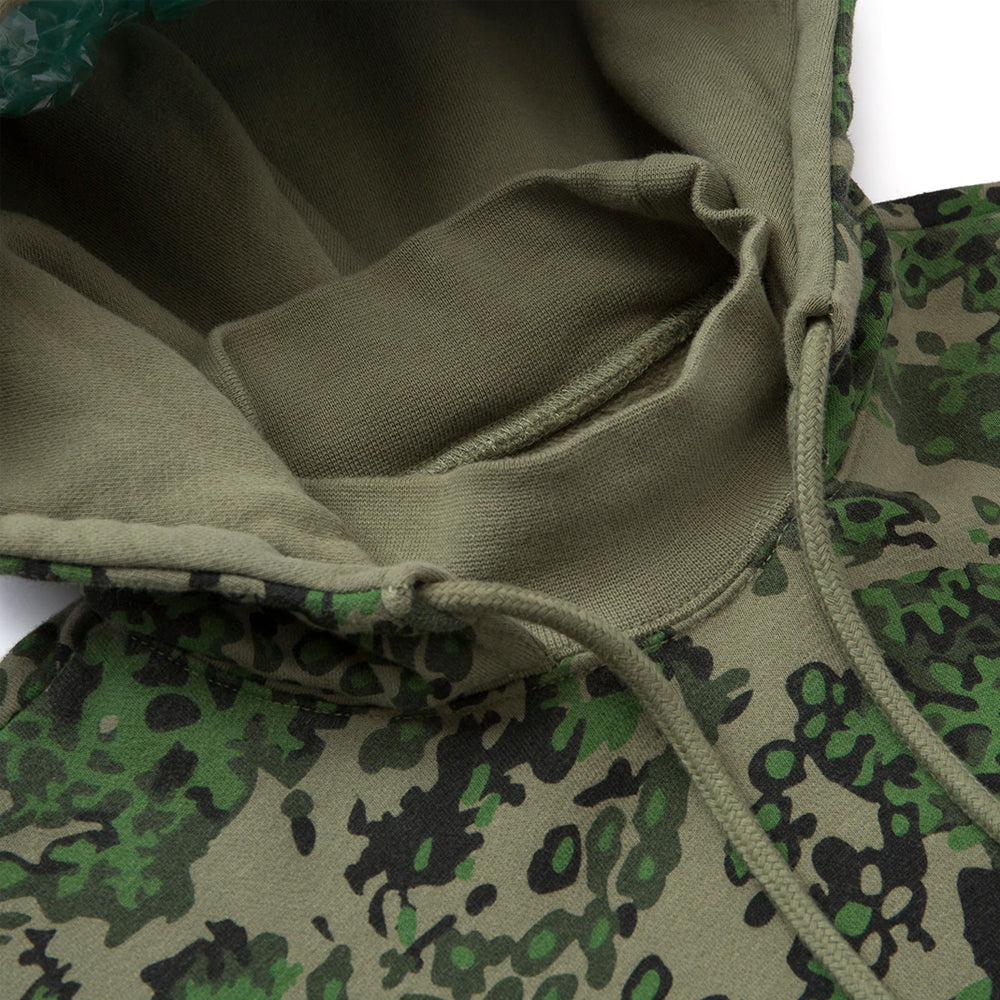 huf worldwide contra mockneck p o hoodie green camo wfl0010 grcmo