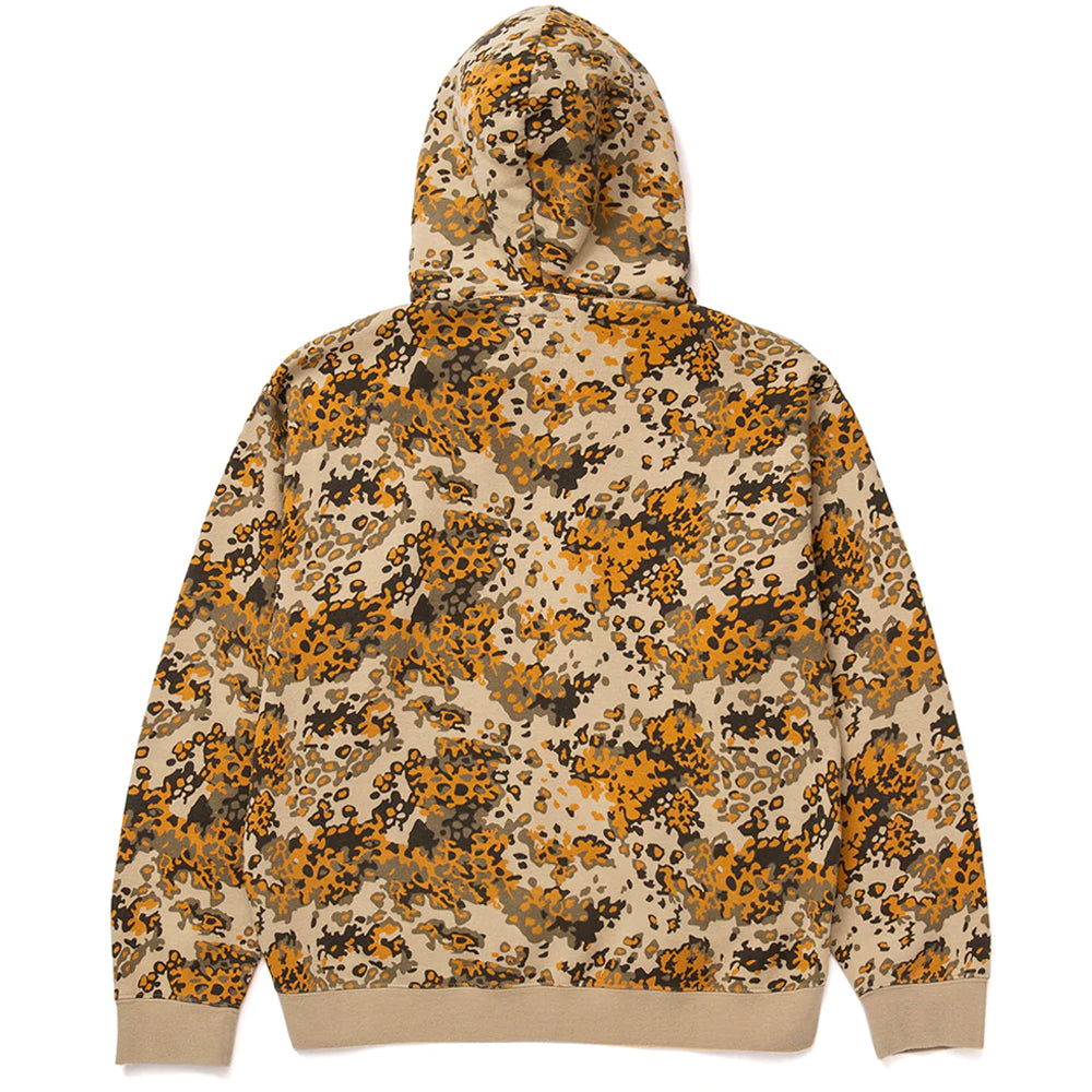 huf worldwide contra mockneck p o hoodie tan camo wfl0010 tncmo