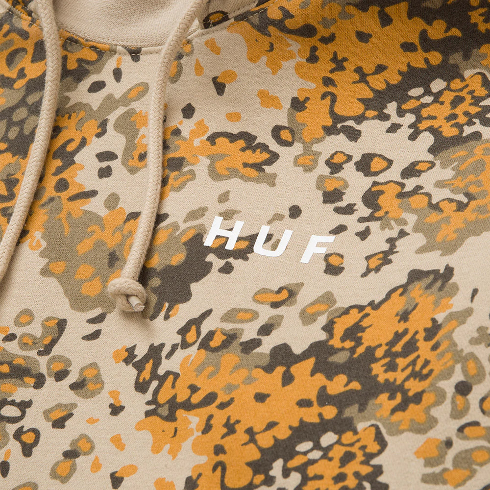 huf worldwide contra mockneck p o hoodie tan camo wfl0010 tncmo