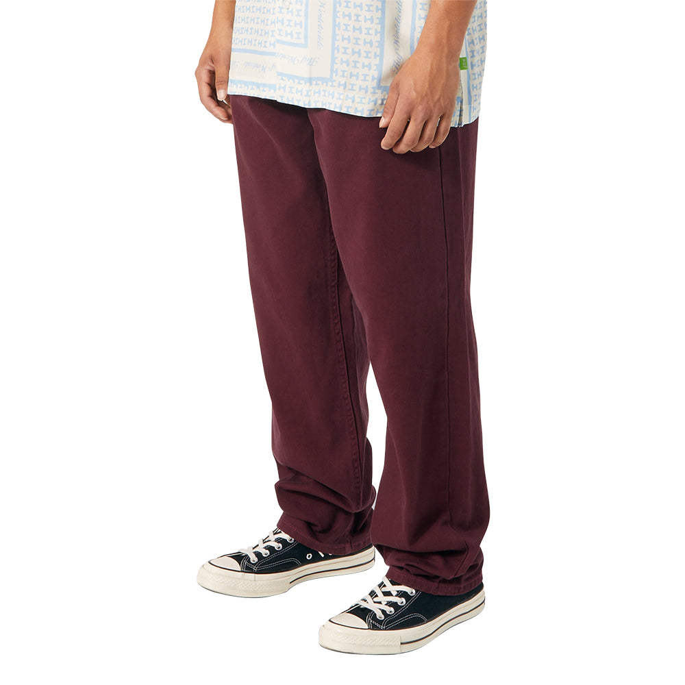 huf worldwide cromer signature pant wine pt00242 wne