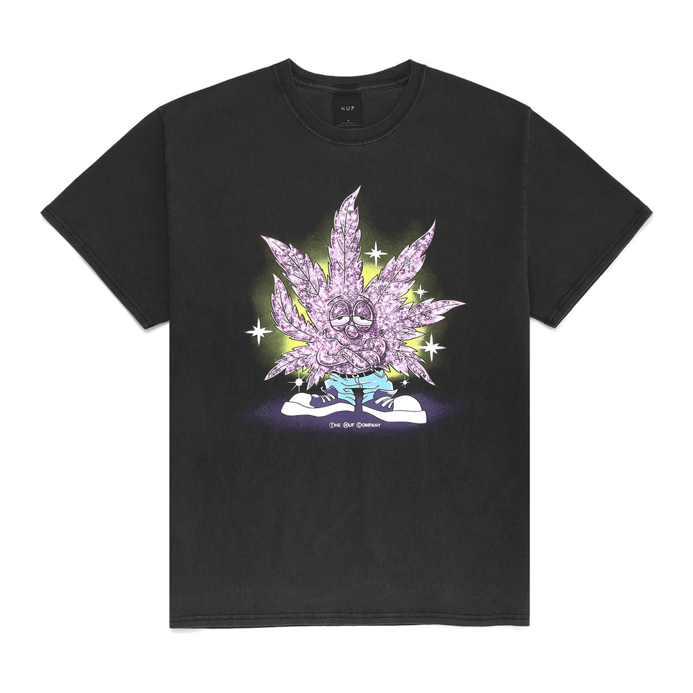 HUF HUF CRYSTAL BUDDY S/S WASH TEE // WASHED BLACK
