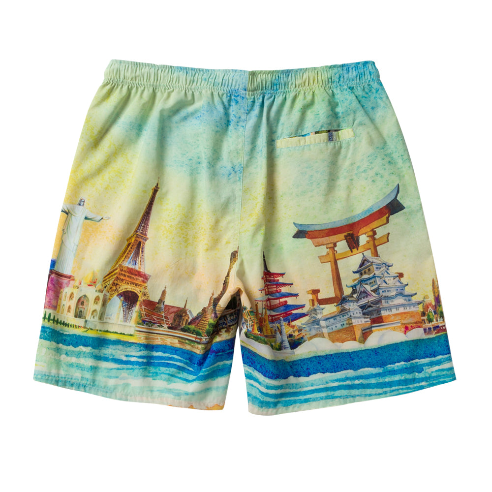 huf worldwide culture easy short yellow pt00228 yellw