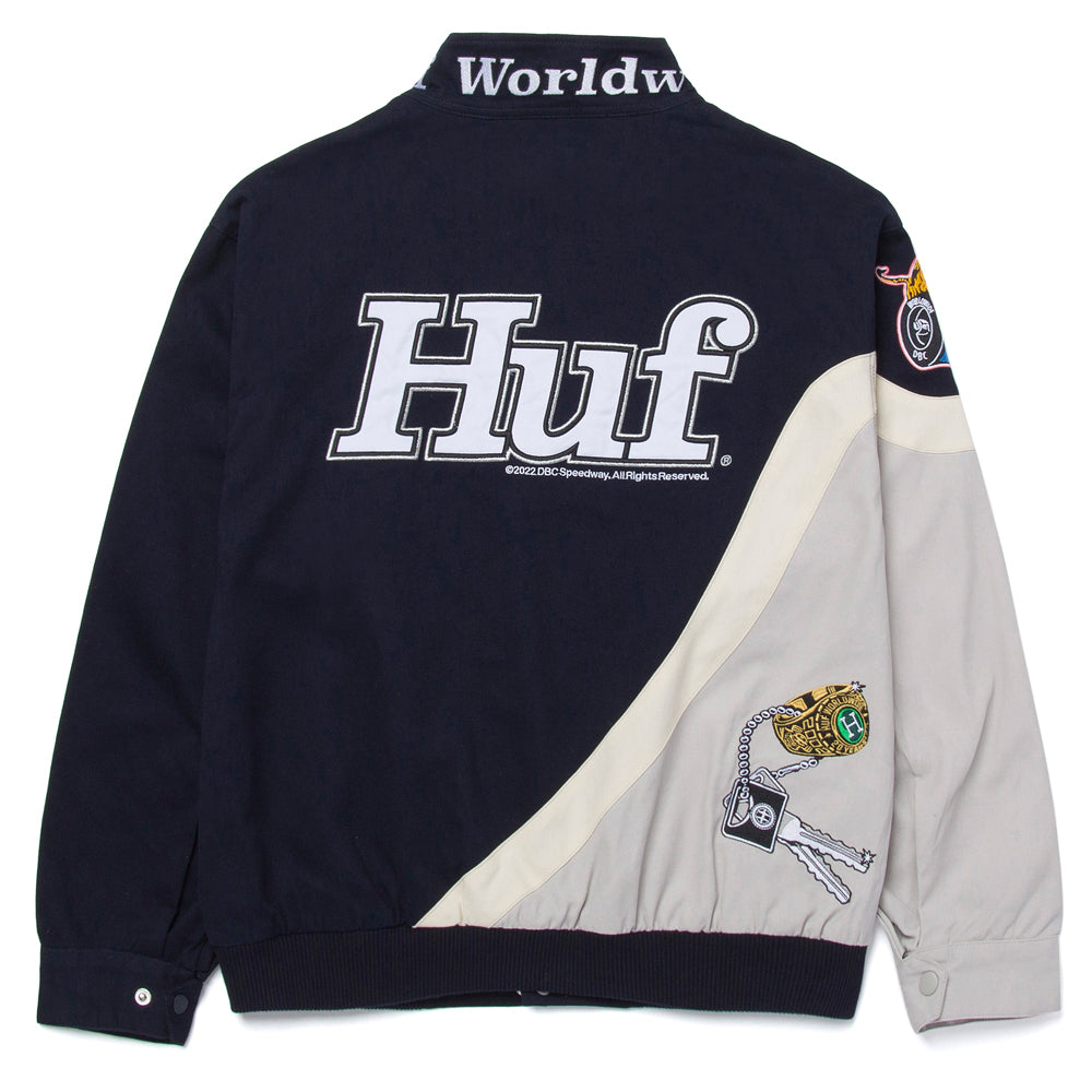 huf worldwide daytona jacket indigo jk00335 indgo 
