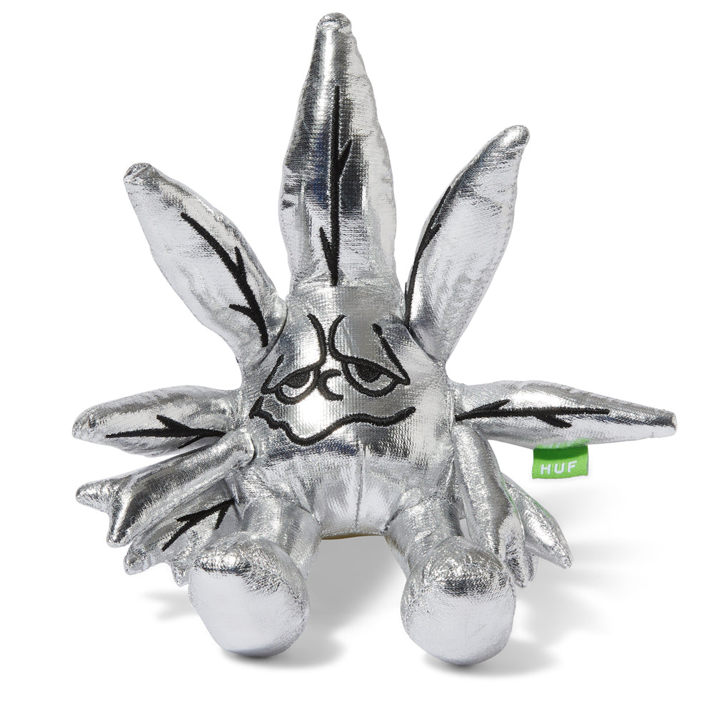 HUF HUF GREENBUDDY METALLIC PLUSH DOLL // SILVER