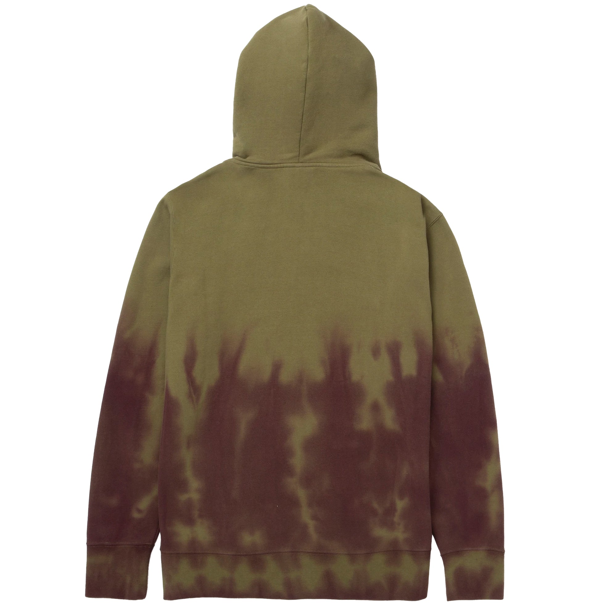 huf worldwide hartford tiedye po hoodie olive pf00426 olive