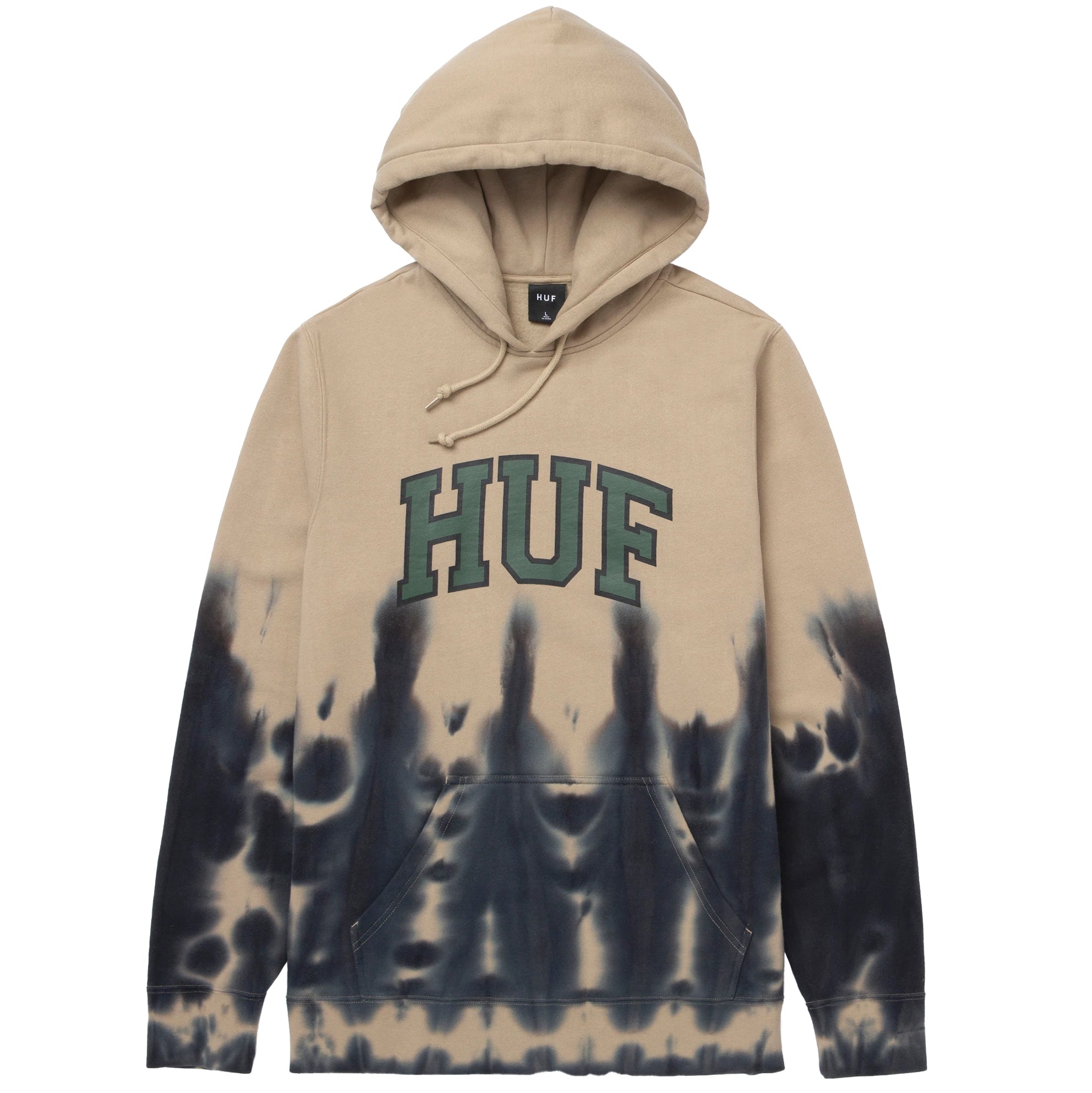 huf worldwide hartford tiedye po hoodie tan pf00426 tan
