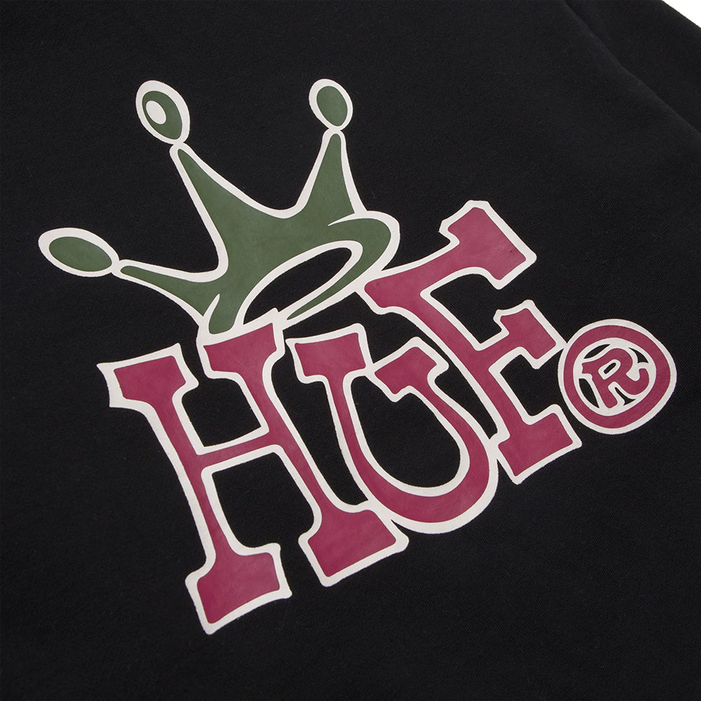 huf worldwide huf crown p o hoodie black wpf0012 black