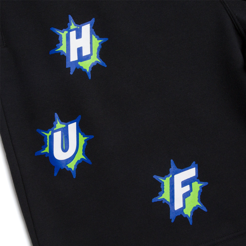 HUF HUF INFINITY JEWEL FLEECE SHORT // BLACK