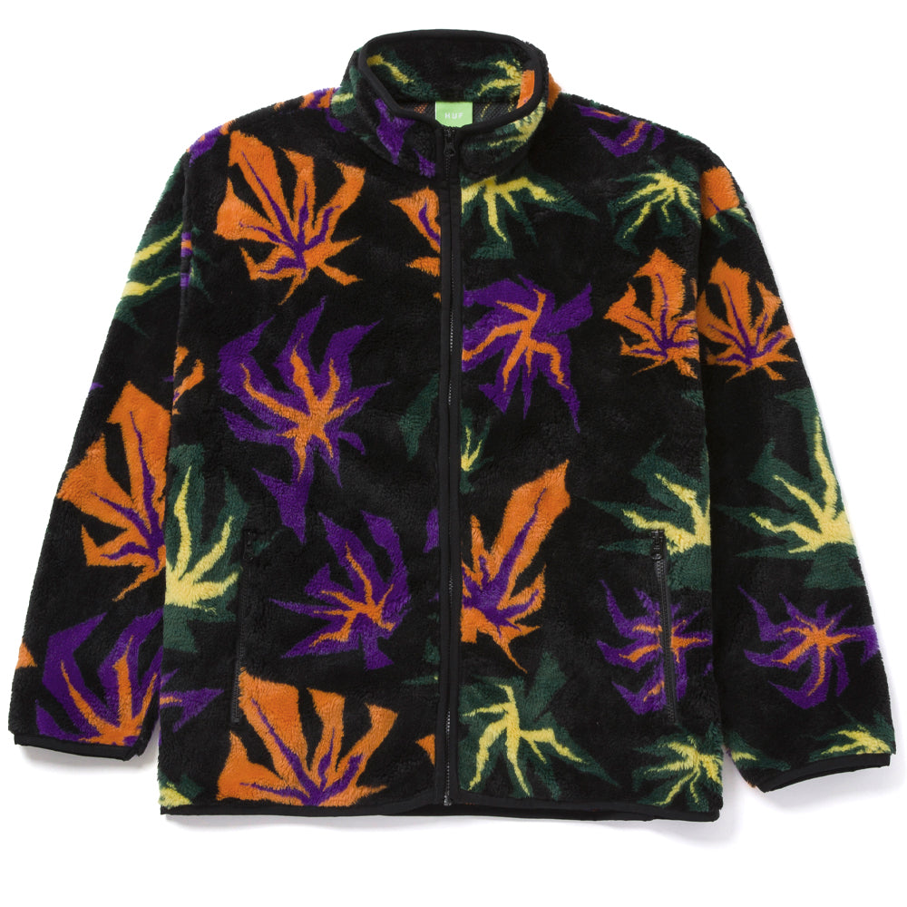 HUF HUF LOWELL JACQUARD SHERPA ZIP JACKET // MULTI
