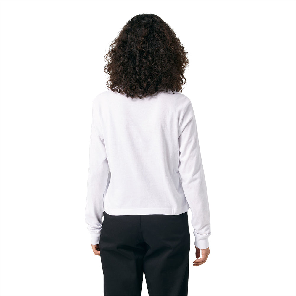 huf worldwide nature lover crop ls tee white wts0071 white