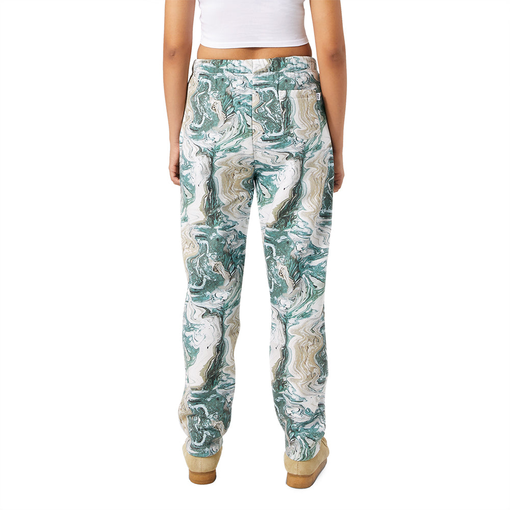 huf worldwide swirl fleece pant olive wbt0034 olive