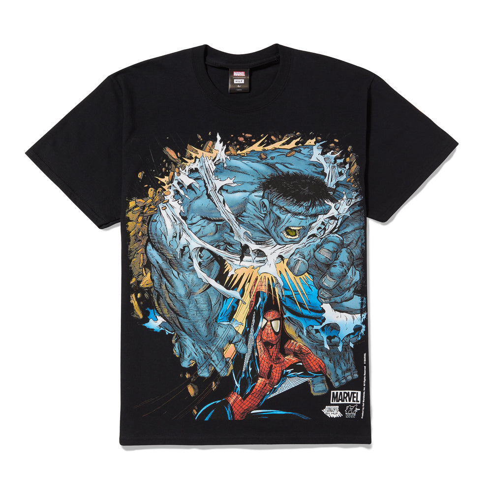 HUF HUF X MARVEL COLLECTION BATTLE T-SHIRT // BLACK