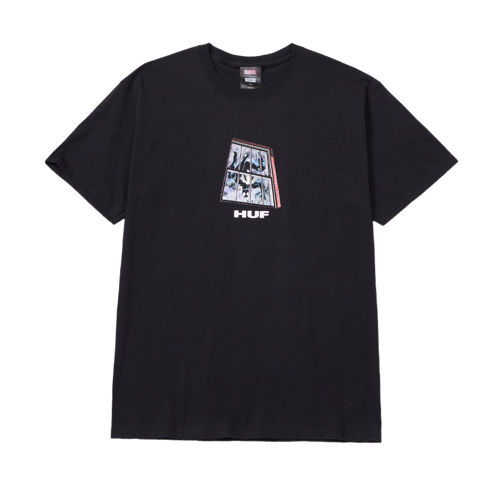 HUF HUF X MARVEL COLLECTION BLACK SUIT SPIDER-MAN S/S TEE // BLACK