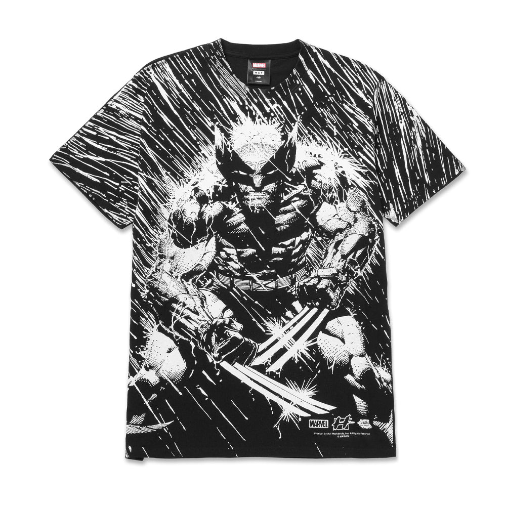 HUF HUF X MARVEL COLLECTION WOLVERINE RAIN S/S TEE // BLACK