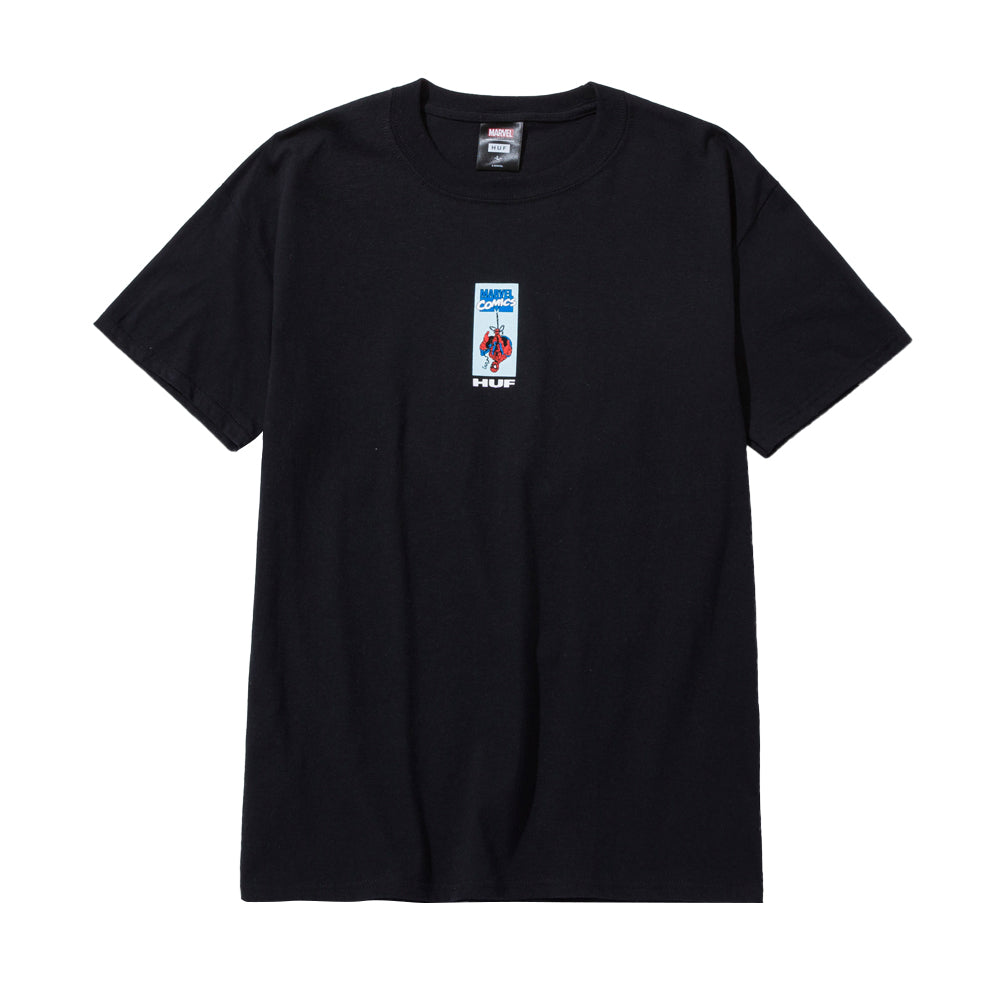 HUF HUF X MARVEL COLLECTION SPIDER-MAN S/S TEE // BLACK