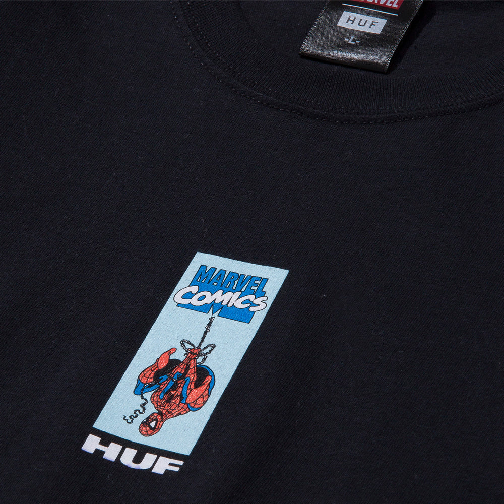 HUF HUF X MARVEL COLLECTION SPIDER-MAN S/S TEE // BLACK